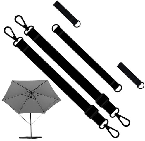5 Parasol Fixed Strap, Adjustable Ultralights Parasol Tie Strap, Parasol Wind Straps, Wind Protection Straps For Large Cantilever Parasols, For Sunshade, Camping Accessories, Umbrella Tie Strap