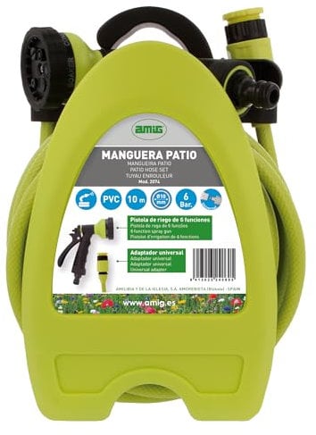 Amig 3154 Patio Hose, Green Pistachio, 10m
