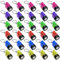 30 Stück Taschenlampen-Schlüsselanhänger für Kinder 4cm Schlüsselanhänger Mini Taschenlampe, LED Schlüsselanhänger Taschenlampe LED Bunt Taschenlampe Handlampe für Kinder Mitgebsel, Camping, Outdoor
