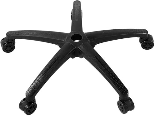 VEVOR Base de Chaise de Bureau de Rechange, 710 mm, Base de Fauteuil de Bureau d'ordinateur Universelle, capacité Charge Statique 1134 kg, avec 5 roulettes, Pieds renforcés, pour remplacer Base, Noir
