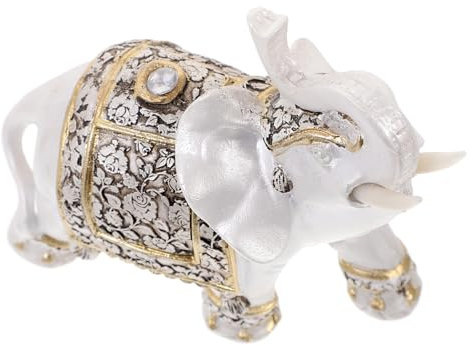 ORFOFE -Ornament Aus Kunstharz Kreativer Für Zuhause Und Büro Desktop-Harz-Ornament Bezauberndes Elefantenmodell