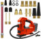 Akku-Kompressor für ‎Milwaukee M18 Akku (ohne Akku, ohne Ladegerät), Tragbare LED-Licht Handheld Luftpumpe mit digitalem Manometer, Elektrische Luftkompressor für Autos, Motorräder, Fahrräder, Sportbä