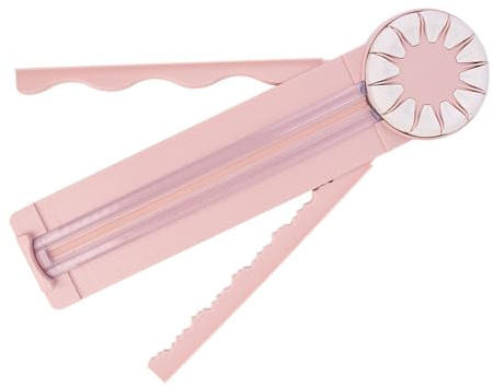 12-in-1-DIY-Papierschneider, Vielseitiger Rotierender Scheibenschneider mit Geraden Wellenlinien und 12 Schnittarten, für Foto-Scrapbook-Postkartenkunst