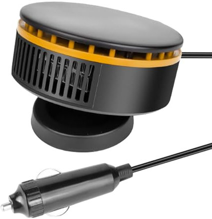 Chauffage de voiture d'hiver, chauffage de voiture portable, Chauffage de voiture rotatif à 360 degrés 12 V, Chauffage de voiture réglable, chauffage automobile portable pour temps chaud et froid