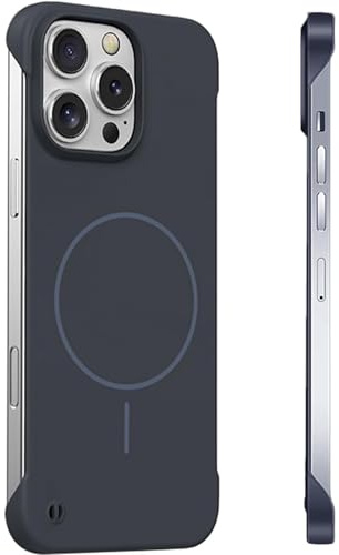FAOMSEBS Funda Sin Borde para iPhone 12 Pro MAX para Magsafe, (Sensación de Metal Desnudo) [imán Potente Incorporado] [Disipación Rápida del Calor] Delgada Funda para Móvil iPhone 12 Pro MAX Cubierta