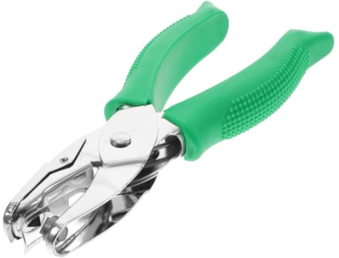 Sewroro Einzellochstanzer Dreieck Metall Langlebig Ergonomisch Geformt für Papier Karton Basteln Büro Schule DIY Handstanzer Kompakt Tragbar