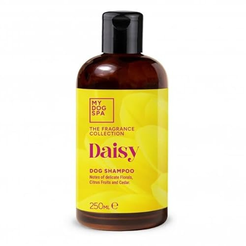 My Dog Spa Pampering Dog Shampoo - Daisy Scent with Notes of Delicate Florals, Citrus & Cedar - pH Balanced & Paraben-Free - Gentle Formula For Frequent Use & All Coats - Made in the UK