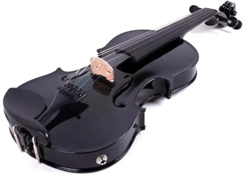 Violín Violín Eléctrico Acústico De 5 Cuerdas 4/4 Color Negro Ideal Para Principiantes Y Profesionales Practicar(Typ2)