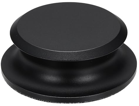 QUARKZMAN Peso Estabilizador para Discos De Vinilo 172g/6oz Negro | Peso De Sujeción De Aluminio Para Discos, Estabilizador De 2.7x1, Amortiguador De Vibraciones Para Tocadiscos
