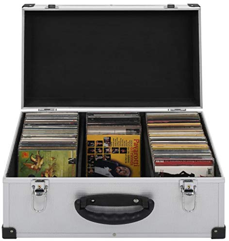 Generico Custodia CD per 60 CD in Alluminio ABS Argento,Forniture per Ufficio,Archiviazione e organizzazione,Porta CD/DVD-91856