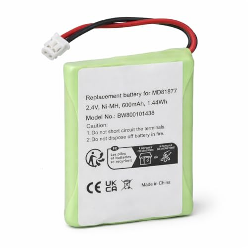 Akku für Telekom T-Com Sinus A201 Ersatzakku Batterie MD81877 600mAh
