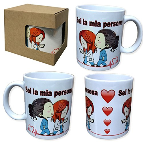 Fitwish Keramikbecher Sie sind meine Person Grey's Anatomy You are Person Person Geschenk Idee Freunde