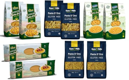 Sam Mills - Pasta d'oro - Glutenfreie Nudeln aus Maismehl - Kennenlernpaket (10 x 500 g Nudeln)