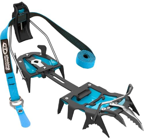 Climbing Technology Hyper-Spike Unisex Steigeisen – Erwachsene, Blau, Größe verstellbar