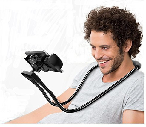 Glodenbridge Cell Phone Holder, Flexible Mobile Phone Holder Chain Long Arm Lazy Bracket Cellphone Holder Stand, For Mobile devices 3.5-6.5 inch;color shipped randomly (1-pack)