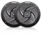 Pyle Marine Speakers - 4 Inch 2 Way Waterproof and Weather Resistant Outdoor Audio Stereo Sound System with 100 Watt Power and Low Profile Slim Style Design - 1 Pair - PLMRS4B (Black)