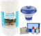 BuyStar Kit Pulizia Piscine con: Cloro 1KG in Pastiglie Combinate Multiazione 200gr, Test PH Kit 3 Funzioni Cloro, PH e Alcalinità, Dosatore di Cloro Galleggiante