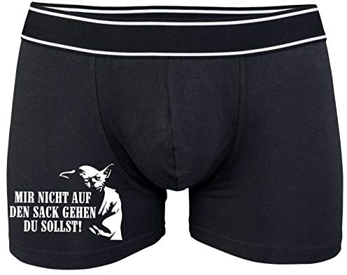 Spaß Kostet Männer Boxershort mit Spruch Mir Nicht auf den Sack gehen du sollst Größe S bix 5XL