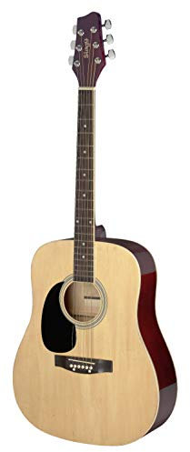 Stagg Dreadnought Akustikgitarre, Natur