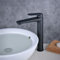 Badezimmer Waschtischarmatur Mischbatterie Einhebel Wasserhahn Hoch Waschbecken Armatur Ein Loch, Matt-schwarz, Beelee BL6697BH