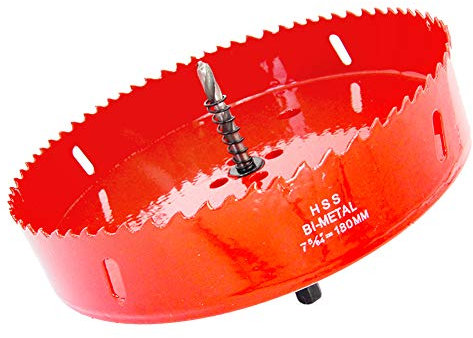 Scie cloche 180mm LAIWEI pour percer des trous dans le bois, le placoplâtre, le PVC, etc. Outil de perçage tranchant et durable