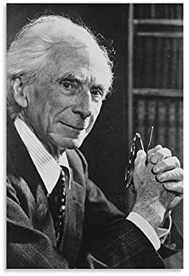 FSJD Poster mit Bertrand Russell Bertrand Russell Prominenten, dekoratives Gemälde, Leinwand, Wandkunst, Wohnzimmer, Poster, Schlafzimmer, Malerei, 30 x 45 cm