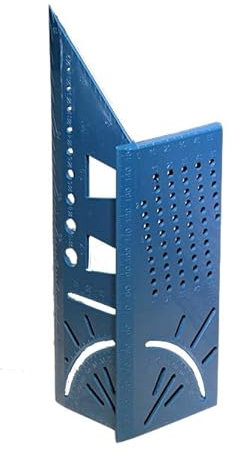 3D-Gehrungswinkel grün 1 Schwalbenschwanz-Schablone für Fingerzinken, 45°/90° Winkel, Bohrschablone, Streichmaß, Winkelmaß, Anschlagwinkel, Zollstock, Anreißhilfe