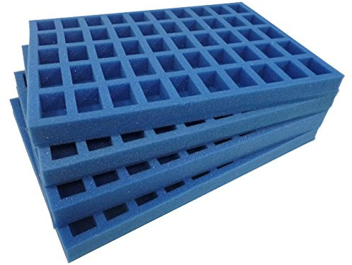 KR Replacement Tray Set for Gamesworkshop Classic plastic figure case. Carry 200 troops on 25mm bases. Ideal for 20 squads of 10 troops up to 40mm tall. Perfect for Games Workshop figures