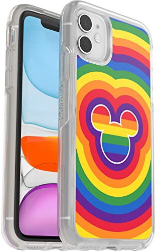 OtterBox iPhone XR and iPhone 11 Symmetry Series Case - DISNEY PRIDE, Ultra-sleek, Wireless Charging Compatible, Raised Edges Protect Camera & Screen