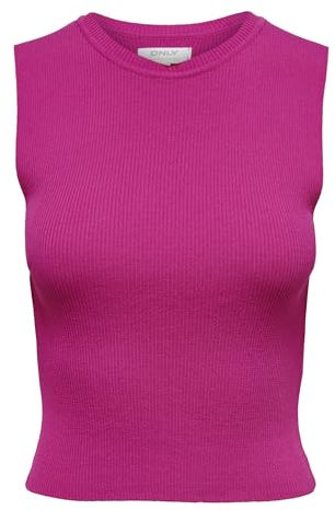 ONLY Femme Onlmajli S/L KNT Noos Top, Fuschia, M EU