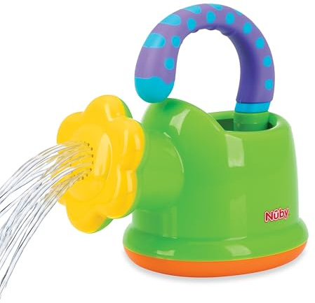 Nuby Watering Can Bath or Outdoor Toy for Toddlers and Kids - Spring and Summer Outside Play -18+ Months - Interactive and Fun Baby Bath Essentials