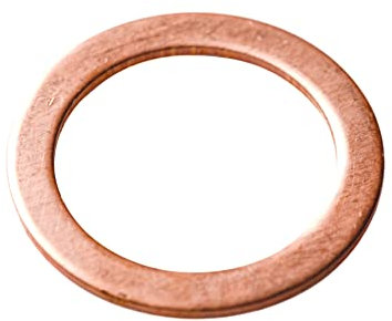 Lot de 10 rondelles d'étanchéité plates en cuivre métriques - 22 mm x 27 mm x 1,5 mm - Forme A DIN 7603 A