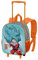 Dragon Ball Blue-Kleiner 3D Rucksack mit Rädern, Mehrfarbig