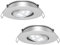 acegoo LED Einbaustrahler 12V Spot 2W 35° Abstrahlwinkel, 70° Schwenkbar Einbauspot für Wohnmobil Wohnwagen Camper Van Boot, Aluminium 205lm 74mm Directional 2 Stück(Silber 3000K)