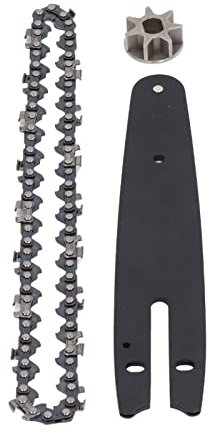 Fdit Kettensägen-Kettensatz, Elektrisches Handführungsplatten-Kettenrad Elektrische Kettensägenstahl 230 Mm für 186 Mm 6-Zoll-Mini-Luftablassventil