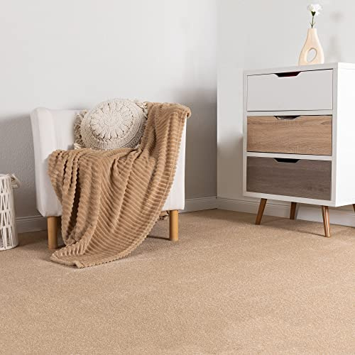Steffensmeier Teppichboden Ibiza | Auslegware | Kinderzimmer,Wohnzimmer,Schlafzimmer und Jugendzimmer | Beige, Größe: 300x500 cm