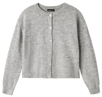 Name IT Mädchen Nlflodet Ls Short Knit Cardigan Noos Strickjacke (1er Pack)