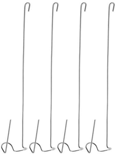 CHILDWEET Edelstahl Hängende Luftpflanzenhalter 4 Stück Robuste Hängehaken Für Tillandsia Wandregal Für Pflanzen Display Für Innenräume Und Fensterbänke Langlebig Und Einfach Zu