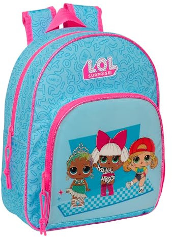 Safta M609 Monster High Kinderrucksack, ideal für Kinder verschiedener Altersgruppen, bequem und vielseitig, Qualität und Widerstandsfähigkeit, 28 x 10 x 34 cm, Unisex Kinder (1 Stück), blau,