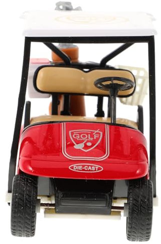 GOOHOCHY Golfwagenmodell 1:36 Maßstab Legierung Miniatur Automodell Realistisches Golf Cart Spielzeug Dekoration Für Wohnzimmer Büro Schreibtisch