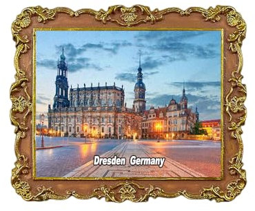 Kühlschrankmagnet Dresden Deutschland 3D Reise Souvenir Kühlschrank Dekoration Magnetaufkleber Basteln Kollektion