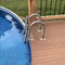 DeTmrcy 4 Stufen Bootsleiter Teleskop Klammer, Bootsleitern Klappbar Heckmontage, Badeleiter Edelstahl Einstiegsleiter mit Haltegriff, Poolleiter 106cm Schwimmdeckleiter Heckleiter Pool Boot Steg
