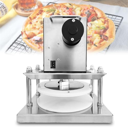 MiBoce Pressa Elettrica per Impasto per Pizza, Pressa per Pizza in Acciaio Inossidabile, Pressa per Tortilla con Interruttore a Levetta, per Pizza, Torte, Tortillas, Pasticcini