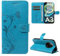 Funda Compatible con Xiaomi Redmi A3, con 1 Pieza Vidrio Templado Protector de Pantalla, Cuero PU y Libro Movil Carcasa, Función de Soporte y Billetera Caso - Azul