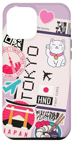 iPhone 12 Pro Max Tokyo Japan Ramen Manga Anime boarding pass phone Case
