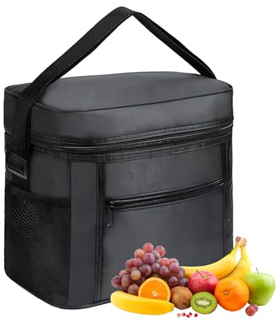 Cool Bag,10L Soft Cooler Bag,insulated cooler bag,Thermal Food Delivery Bag,Picnic Bag, Portable Cooling Bag for Camping, Picnic,Outdoor, Travel, BBQ,27x17x24cm