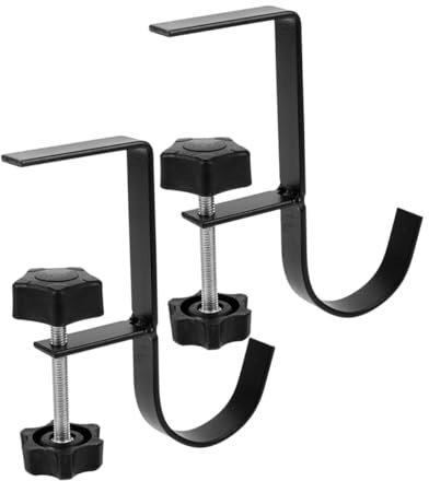 SAFIGLE 2pcs Deskside Storage Hook Desk Hook Purses Metal Purse Hanger Hook Bag Hanger for Table Bag Hook for Desk Schoolbag Hook for Tableside Desk Headphone Hook Plastic Black