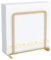 STWWO Serviettenhalter Golden,Serviettenhalter aus Metall Serviettenspender für Tisch Serviettenständer Küchenzubehör Papier Servietten Halterung zum Dekorieren, Upgrade 14cm