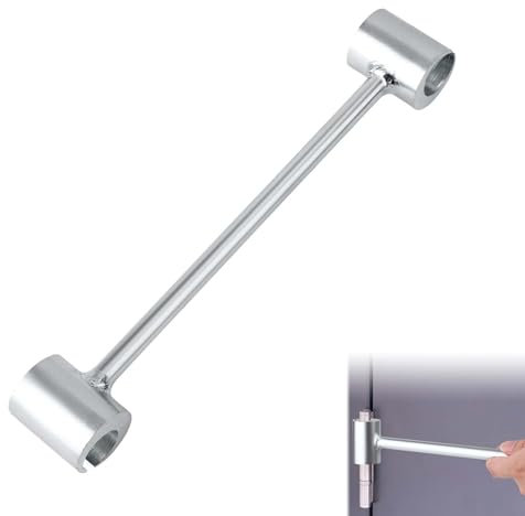 Hinges Gap Adjusting Wrench, 0.91-0.98in Door Hinge Adjustment Tool Manual Hinge Adjustment Wrench Practical Door Hinge Repair Tool for Fire Clean Room Security Door(Silver)