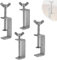 EXLECO 4er C Klemme Edelstahl C Zwingen 0-80mm Schraubklemme Einstellbar Kieferöffnungen Trägerklemme Fixierzange Tischklemme Trägerklammer Befestigungs Klemme für Schweißen Tischlerei Holzarbeiten